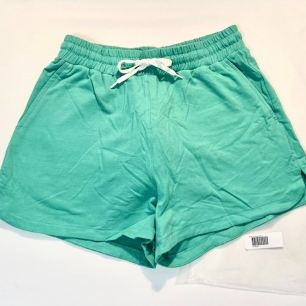 Go Softwear Size M Pacific French Terry Shorts w/Pockets - Spearmint